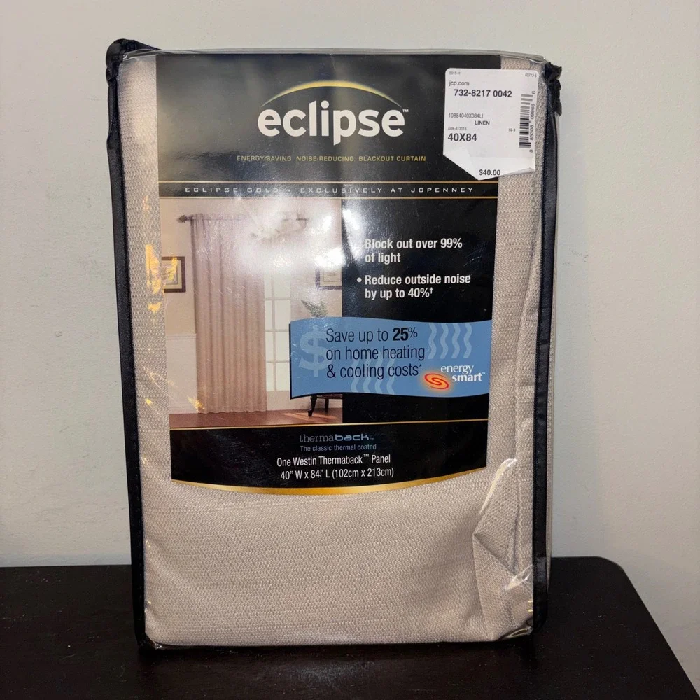 Eclipse Gold‎ | One Westin Thermaback Panel | Blackout Curtain Panel | 40x84
